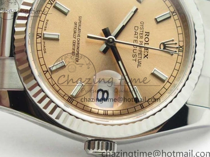 1217 DateJust 36mm SS 116234 ARF 1:1 Best Edition Pink Dial Stick Markers On 904L SS Oyster Bracelet SA MultiPurpose 3568